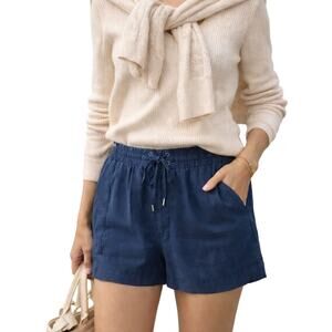 Vince Navy‎ Tie Waist Pull On Shorts Women’s Medium Cupro Cotton